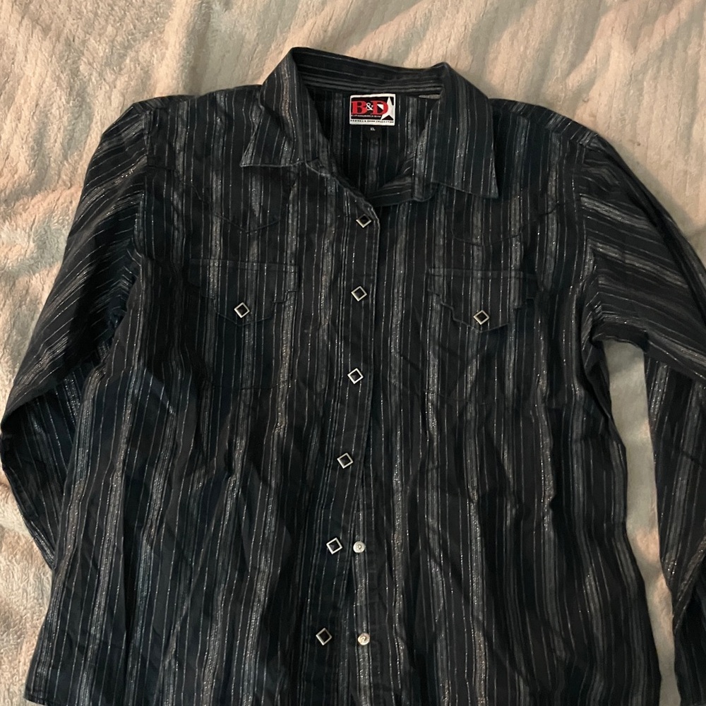 Men's Black Striped Jacket